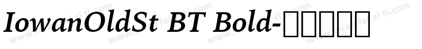 IowanOldSt BT Bold字体转换